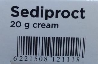 Sediproct Crème rectale